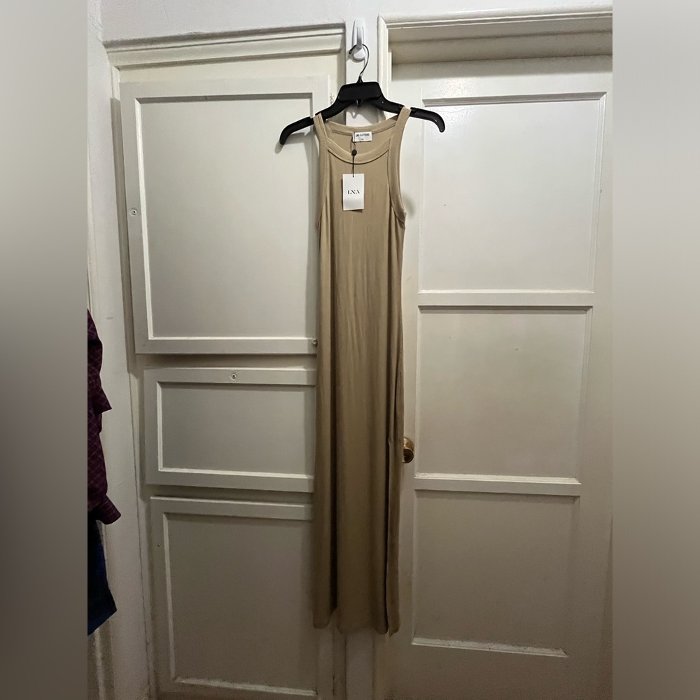 LNA Candi dress size small new NWT in pale khaki - Picture 2 of 10